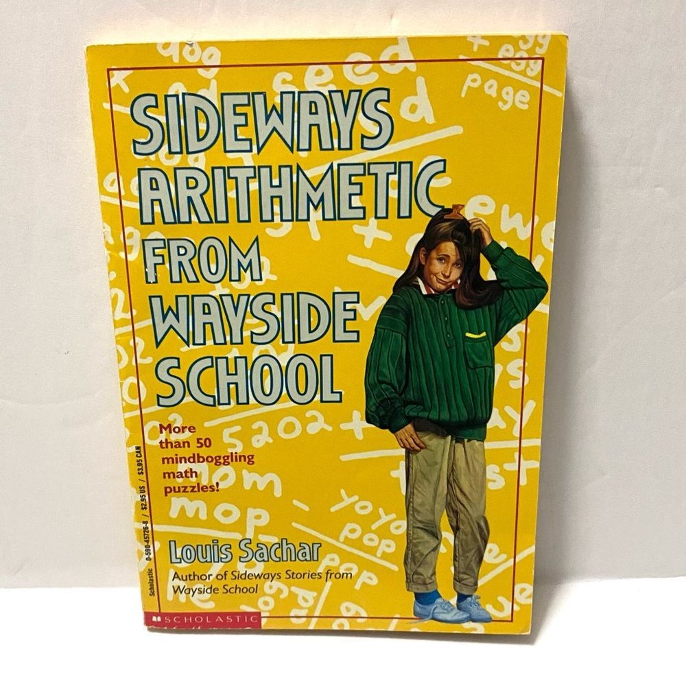 Vintage 1989 Sideways Arithmetic from Wayside School by Louis Sachar - Picture 1 of 3